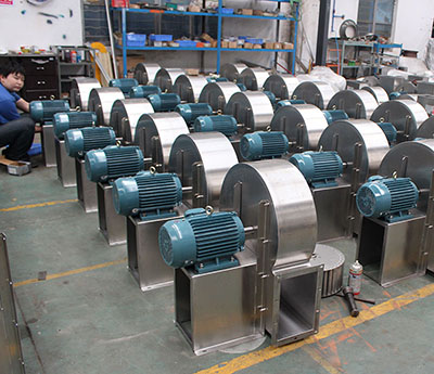 A式轉(zhuǎn)動離心風(fēng)機(jī)的電動機(jī)安裝位置